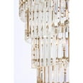 thumbnail image 6 of Sydney 48 inch spiral crystal chandelier in satin gold, 6 of 9