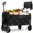Black, variant on Upgraded Expandable Dual-Layer Utility Wagon with 5" All-Terrain Wide Wheels, Heavy Duty Collapsible Wagon for Camping, Shopping and Gardening, 220lbs Capacity Foldable Garden Cart,