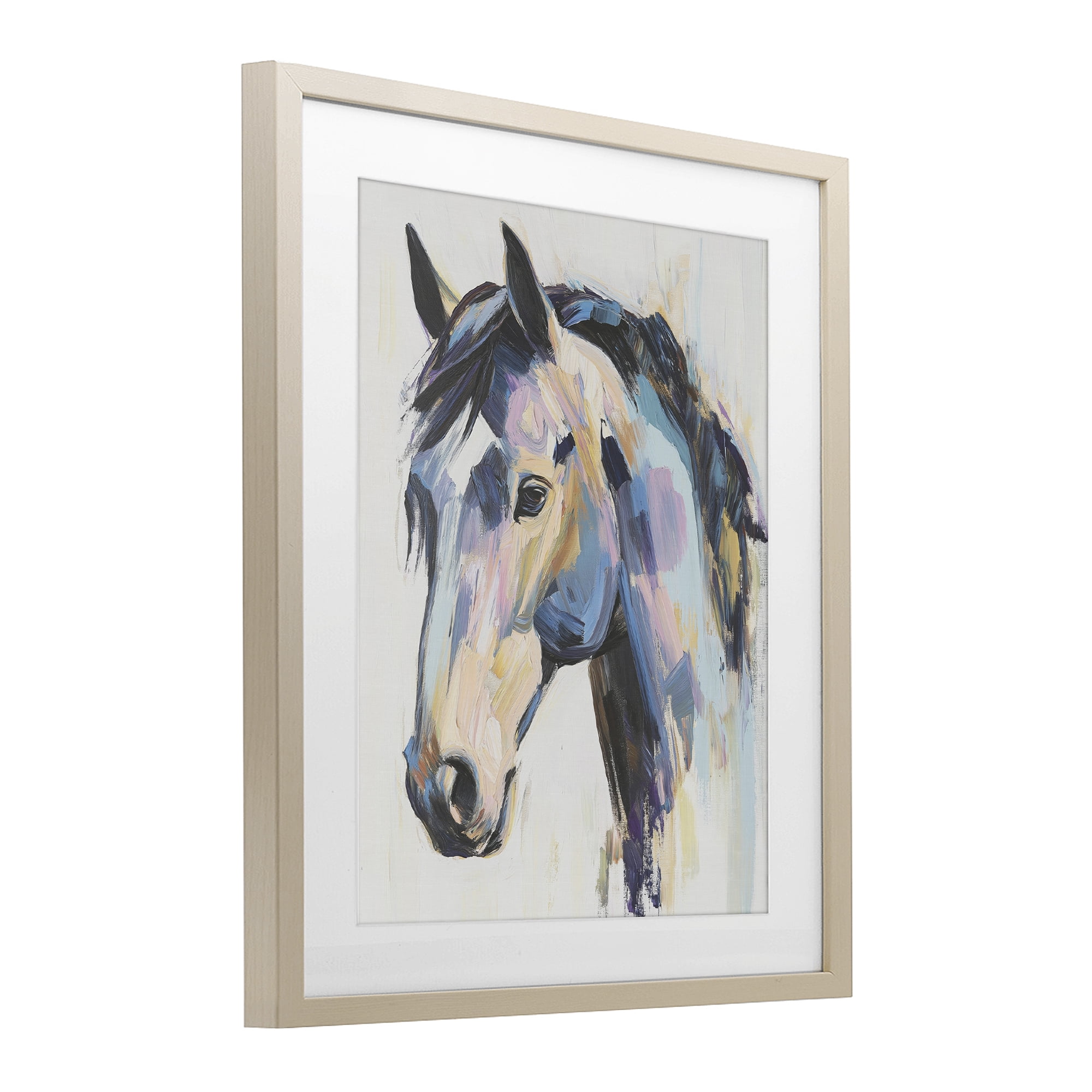 Stupell Industries Chromatic Stallion Abstraction Birch Framed Print Under Glass, design by Svetlana Aleynikova