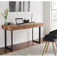 thumbnail image 2 of Mod-Arte Bureau de Bureau Moderne en Bois Dur et Fer Naturel, 2 of 10