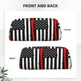 thumbnail image 3 of Goofa Firefighters USA Flag Pattern Leather Pencil Case, Pencil Pouch, Pencil Bag, Pen Case, Pen Pouch, Pen Bag, Pencil Pouches, Pencil Bags,College Pencil Case, 3 of 7