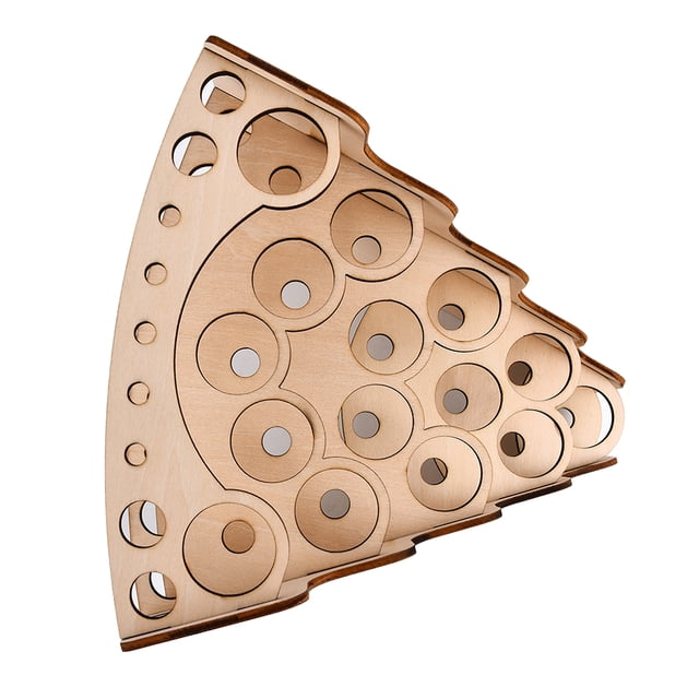 Injueey Estante para pigmentos DIY, práctico, resistente, útil, soporte para pigmentos de 45 °, organizador de pintura de útil para piezas de Almacenamiento y organización del hogar Tipo 1 Injueey HA012216-01