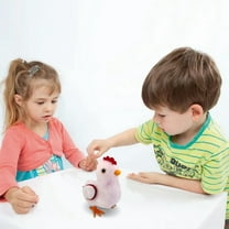 Interactive Animated Chicken Toy Realistic Animal Motion and Sound Electronic Pet Toy