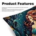thumbnail image 2 of Mermaid Patterns - Set of 2, Available in 16x16, 18x18, and 20x20 Inches for Various Occasions, Sofa, Bed, Chair - Includes Pillow Inserts, Cushion Covers, Decorative Pillows, 2 of 6