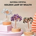 thumbnail image 2 of Golden Lamp of Wealth - Citrine Tree Night Light, Handmade Crystal Money Tree with Wood Base for Home Office Decor, Luck & Prosperity, 2 of 8