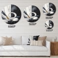thumbnail image 4 of Designart "Abstract Marble Forms II" Abstract Marble Metal Round Wall Art Prints, 4 of 5