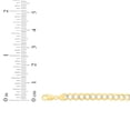 thumbnail image 5 of 10k Yellow Gold and White Gold 4mm Solid Two-Tone Curb Cuban Chain Bracelet or Anklet, 5 of 5