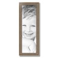 thumbnail image 2 of ArtToFrames 8" x 25" Aged White Gold Picture Frame, 8x25 inch Silver Wood Poster Frame (WOM-2036),  Pack, 2 of 7