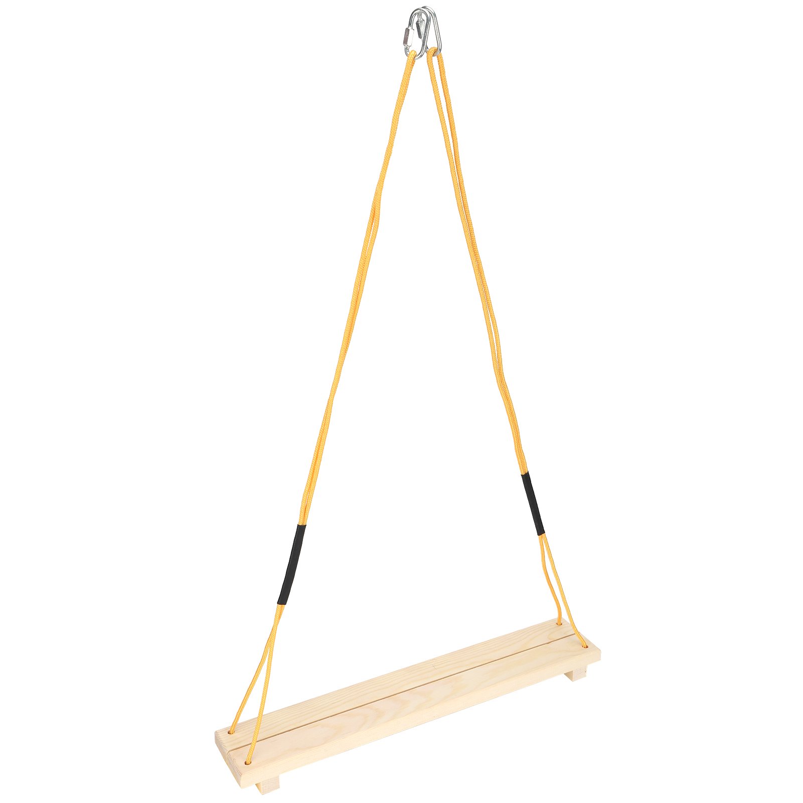 Xirurus Wooden Chicken Swing Hanging Perch Toy for Medium Large Parrots Macaws, Natural Wood Bird Stand Training Ladder, Pet Cage Accessories (15.75 inches / 40 cm)