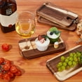 thumbnail image 2 of 4Pcs Wine Appetizer Plates Wood Cocktail Plate with Glass Holder Camel Cheese Board with Wine Holder for Family Gatherings Picnic Parties 8.26"x4.72"x0.59" Camel, 2 of 5