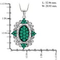 thumbnail image 3 of 6 3/4 Carat T.G.W. Emerald And White Diamond Accent Sterling Silver 3-Piece Jewelry Set, 3 of 7