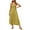 Yellow, variant on AOOCHASLIY Clearance Womens Dresses Summer Women's Bohemian Spaghetti Strap Smocked Tiered Long Beach Sun Dresses Sleeveless Solid Maxi Dress