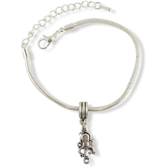 Octopus Bracelet | Octopus Jewelry Stainless Steel Snake Chain Charm Bracelet