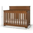 thumbnail image 5 of Child Craft Redmond 4-in-1 Convertible Crib, Rustic Iron Accents, 2 Mattress Heights, Coach Cherry, 5 of 11