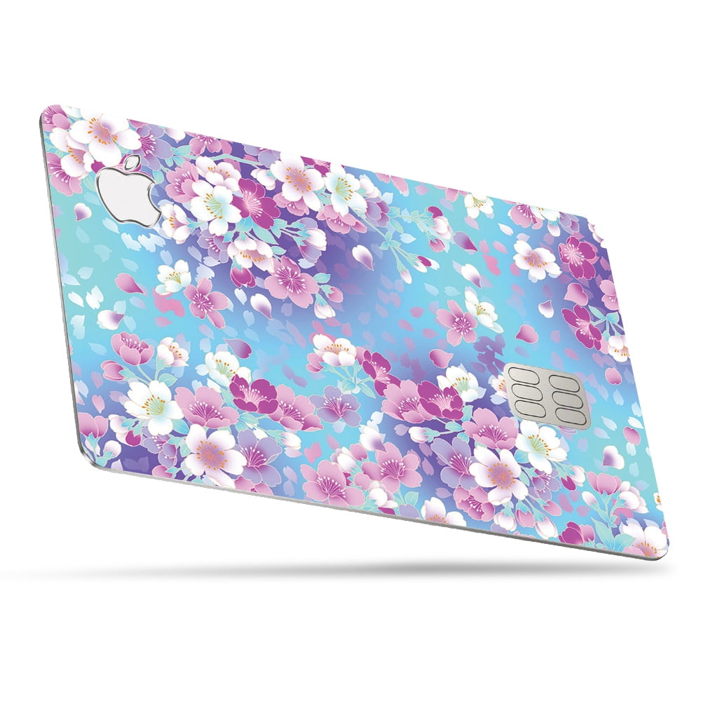floral skin for apple card protective durable and