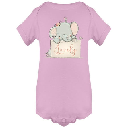 

Little Lovely Elephant Bodysuit Infant -Image by Shutterstock 6 Months