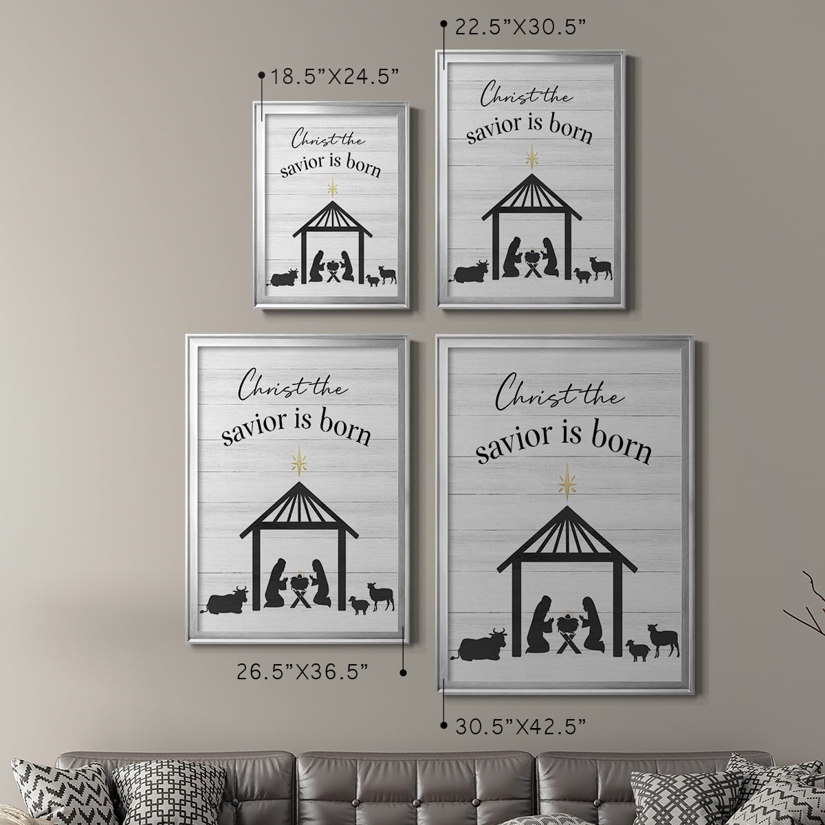 The Savior is Born Premium Framed Print - Ready to Hang