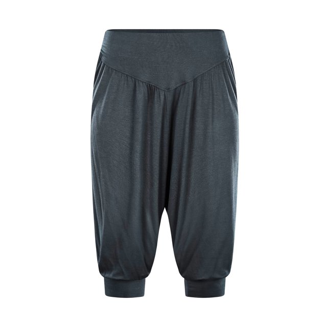 Pantalones de yoga recortados, pantalones para correr, pantalones bombachos de modal, pantalones de práctica holgados de cintura alta