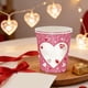 thumbnail image 4 of 14 de febrero Fiesta romántica festiva con temática de corazón brillante Vajilla desechable Platos de papel desechables de 7 y 9 pulgadas Vasos de papel Pañuelos Juego de platos de papel con temática, 4 of 6