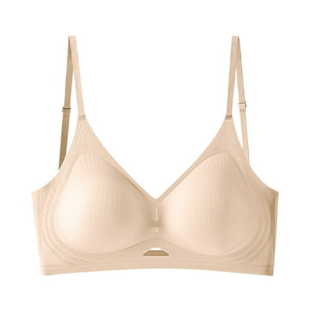 Hontri Women s Adhesive Wireless Bra - Invisible Comfort with Adjustable Support (Nude Colors | Lightweight Lift | S-XXL Sizing) (Rose Gold | L)