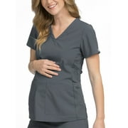 Med Couture 'Activate' Knit Side Panel Maternity Top Scrub Top