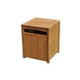 thumbnail image 2 of WholesaleTeak Outdoor Patio Grade-A Teak Wood Towel Hamper / Waste Trash Can Box Utility Receptacle With Ashtray #WMAXTB, 2 of 3