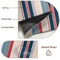 thumbnail image 6 of 2'x6' Rug Runners for Hallways Kitchen, Blue Red Striped Non Slip Entryway Beside Floor Carpet Runner, Modern Stripes Art Farmhouse Washable Laundry Room Bedroom Throw Rugs Mat for Family Pet, 6 of 8