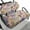 Hippie Flower, variant on Pzuqiu Marble Golf Seat Covers for Cart Stretchable Blue Golf Cart Seat Blanket Cushion Easy to Install Machine Washable Fits All EZGO Club Car and More Golf Carts
