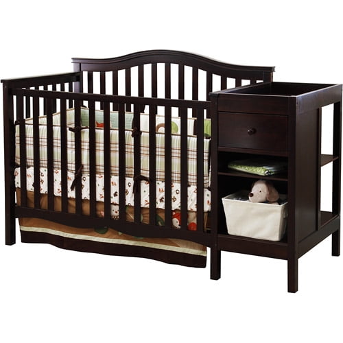 walmart cribs with changing table