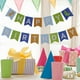 thumbnail image 3 of KAKOWELY Pancarta de papel de feliz cumpleaños para bebé, serpentina de cola de pez con temática de dinosaurio, decoraciones navideñas para fiesta, 3 of 4
