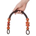thumbnail image 4 of Uxcell 18.1" Wooden Beaded Bag Handles Purse Strap Handle for Purse Making, 4Pack Red Brown, 4 of 6