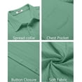 thumbnail image 5 of COOFANDY Men's Casual Button Down Shirts Short Sleeve Textured Linen Summer Beach Shirt with Pocket, 5 of 6