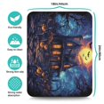 thumbnail image 5 of Halloween Dish Drying Mat Halloween Horror Orange Pumpkin Spooky Castle Coffee Bar Mat Non Slip Foldable Washable 18x24 Inch Dry Pad for Halloween Accessories Countertops, 5 of 7