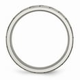 thumbnail image 2 of Titanium Flat Tread Design 6mm Brushed Band Size: 7; for Adults and Teens; for Women and Men, 2 of 6