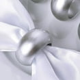 thumbnail image 3 of Round Beaded Charger Plates, 13 Inch, with Napkin Rings and Cloth Napkins, Set of 6 (Silver), 3 of 19