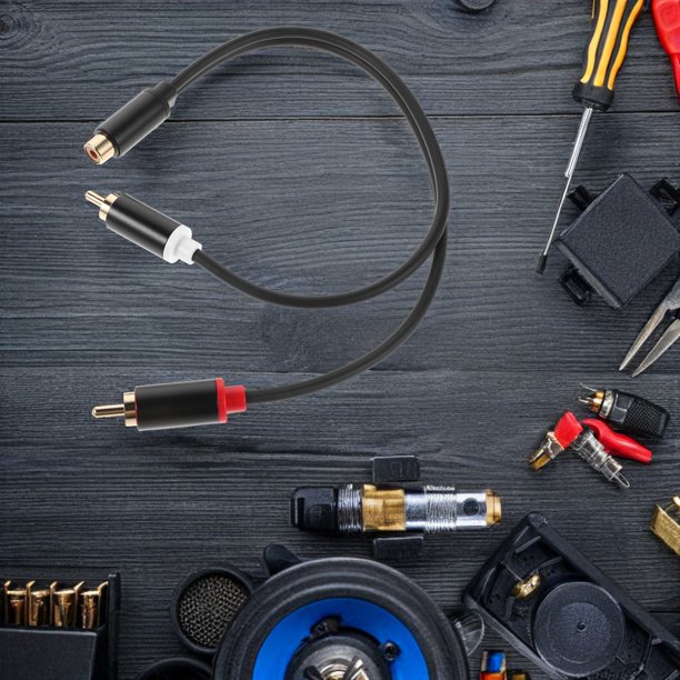 unbranded Cable Divisor De Audio Para Auto Con Conectores Chapados En Oro Para Sonido Stereo Y Estable