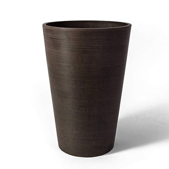 Algreen 16130 Valencia Pot de Plante Recyclé Rond Conique 12 x 18 Pouces, Chocolat