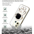 thumbnail image 6 of Compatible with Xiaomi Redmi 12C Case for Women Men, Ultra Soft Xiaomi Redmi 12C Phone Case with Stand Silicone TPU Plating Cute Astronaut Pattern Cases Cover (White), 6 of 14