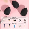 thumbnail image 5 of Makeup Sponges, 3-Pack Foundation Blending Beauty Sponge, Professional Beauty Makeup Set for Dry & Wet Use (Black)…, 5 of 5