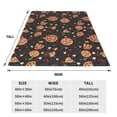thumbnail image 3 of Fotbe Pizzas Mushrooms Manta de Franela Acolchonada con Estampado, Súper Suave y Esponjosa, Extra Grande para Sofá, Cama, Uso Todo el Año-40"x30", 3 of 7