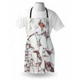 thumbnail image 3 of Marble Apron Dolomite Rocks Pattern with Characteristic Swirls and Cracked Lines Abstract Art, Unisex Kitchen Bib Apron with Adjustable Neck for Cooking Baking Gardening, Beige Brown, by Ambesonne, 3 of 3