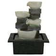 thumbnail image 6 of Northlight LED Lighted Cascading 4-Tier Bowl Indoor Water Fountain - 11", 6 of 7