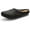 Black, variant on Women's Leather Backless Lazy Loafers Flats Slip On Mules Walking Slipper Shoes