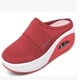 thumbnail image 2 of Zapatos para caminar sin cordones con cojín de aire, deslizador de cuña con plataforma plana de malla ortopédica para diabéticos, 2 of 2