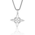 thumbnail image 1 of Irish Knot Metal Cross Pendant Necklace, 1 of 7