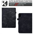 thumbnail image 3 of Jiahe Cover For iPad 10th Generation 2022 10.9 inch,Rugged Shockproof Emboss Flower Pattern Auto Wake/Sleep Card Slot Kickstand Full Protection Case Cover,Black, 3 of 9