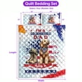 thumbnail image 5 of I'm a Goldendoodle Dad and a Veteran, Nothing Scares me Happy Father's Day Quilt Bedding Set Doodle Dog Lover Gifts Idea 1 Blanket Bed Cover 2 Pillowcases - 00006, 5 of 5