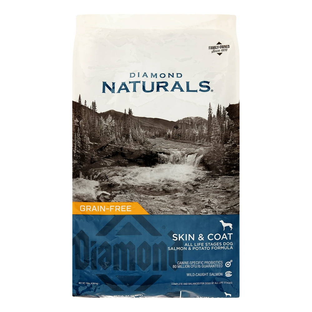Diamond Naturals Skin and Coat Dry Dog Food, 15 Lb - Walmart.com