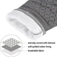 thumbnail image 3 of Oven Mitts and Pot Holders Set 6 Pieces, 500°F Heat Resistant Extra Long Kitchen Oven Gloves with Non-Slip Silicone Grip, Flexible BBQ Mitts for Cooking Baking Grilling, Grey, 3 of 7