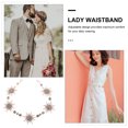 thumbnail image 2 of CIMAXIC Sparkly Bridal Chain Belt Rhinestone Bridal Sash Exquisite Wedding Waist Belt,11.81"X1.18"X0.39", 2 of 5